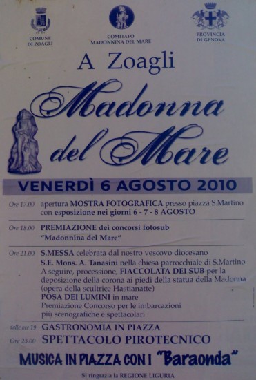 Programma Madonna del Mare 2010