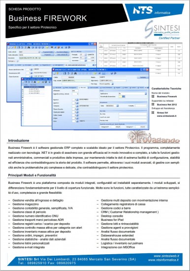 Screen caratteristiche tecniche sw