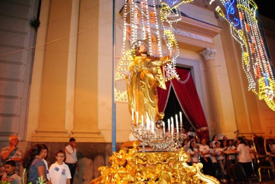 Esposizione Della Statua del SS. Salvatore durante la messa di ieri sera