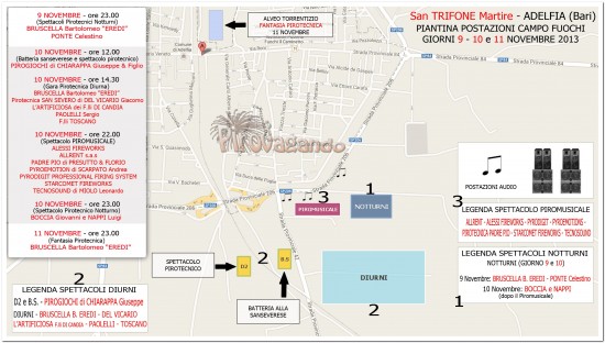 Mappa Campo Fuochi. Tnx Comitato Feste Patronali e Santorsola Francesco