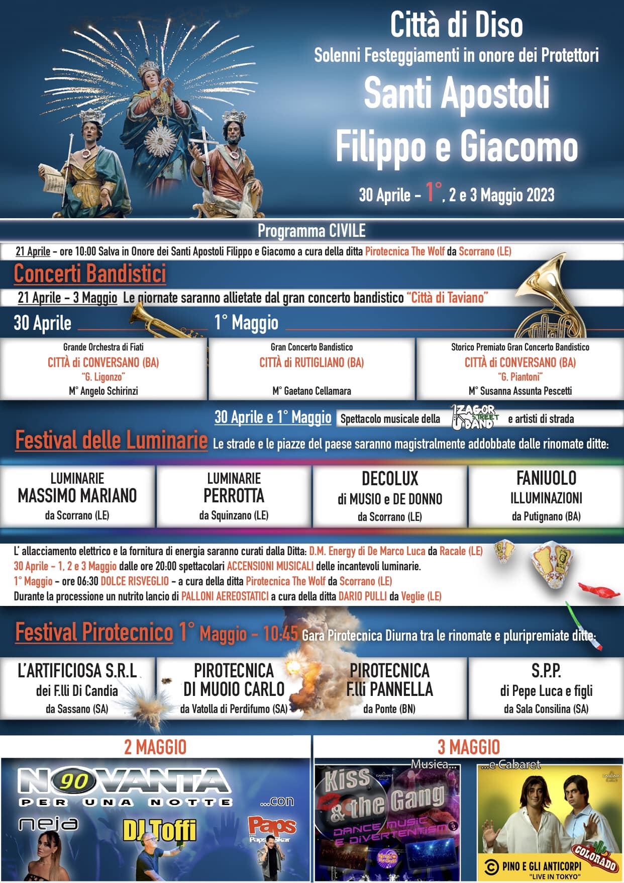 Programma Completo dei Festeggiamenti