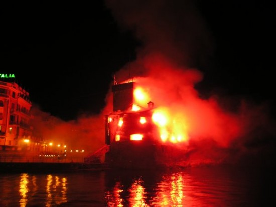 incendio del castello